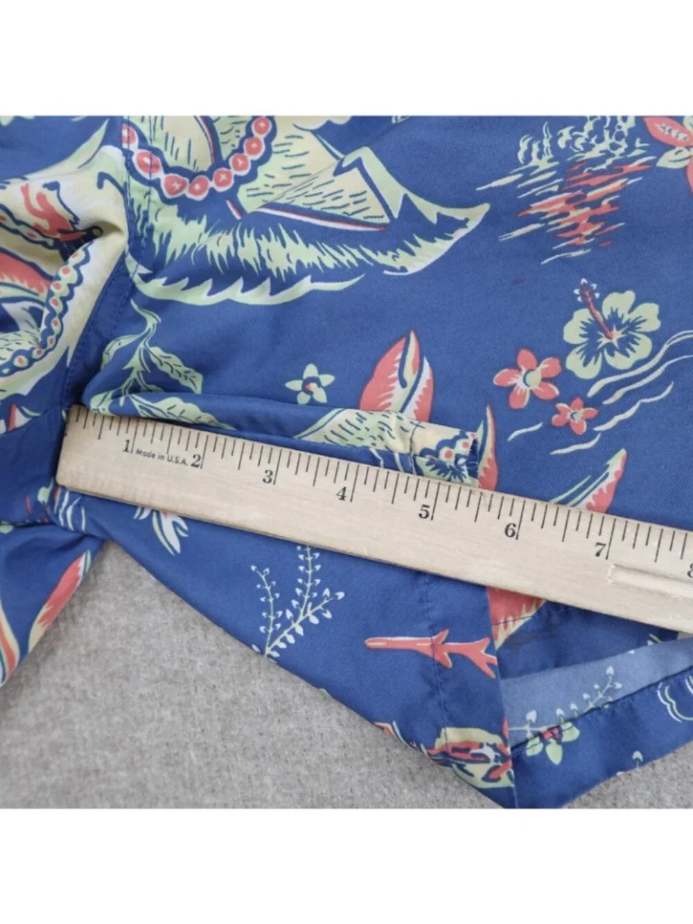 Polo Ralph Lauren Swim Shorts XL Blue Hawaiian Print Surfer Hula Girl